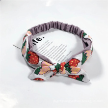 New Design Wholesale Girls Hair Accessories Bow Tie Baby Headband Bow Kids Fabric Cute Hairband